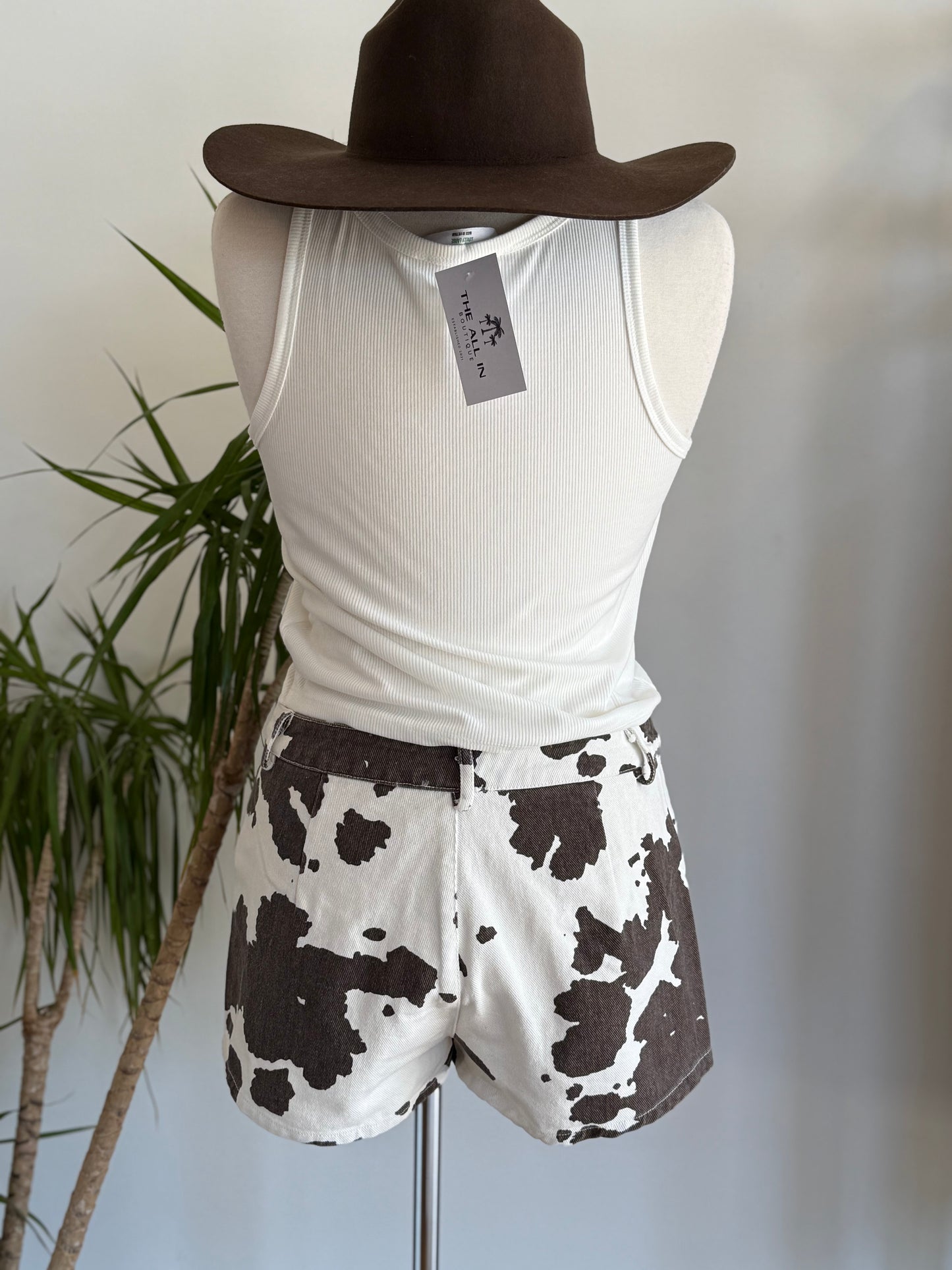 Cow Print Shorts