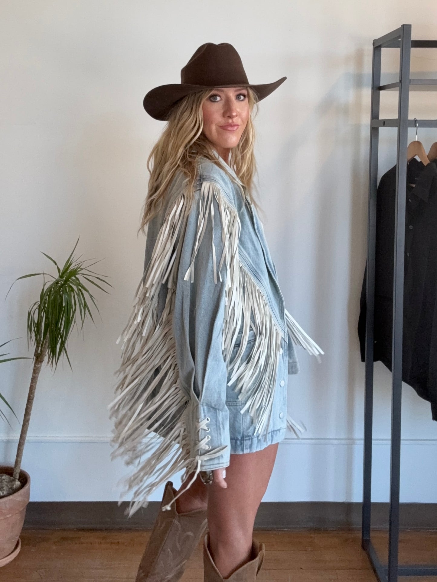 Fringed Denim Jacket