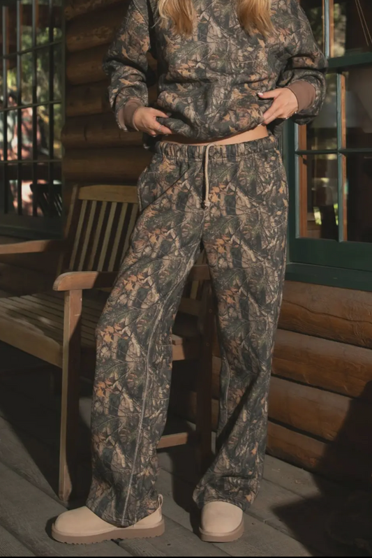 Dark Woodland Camo Sweatpants