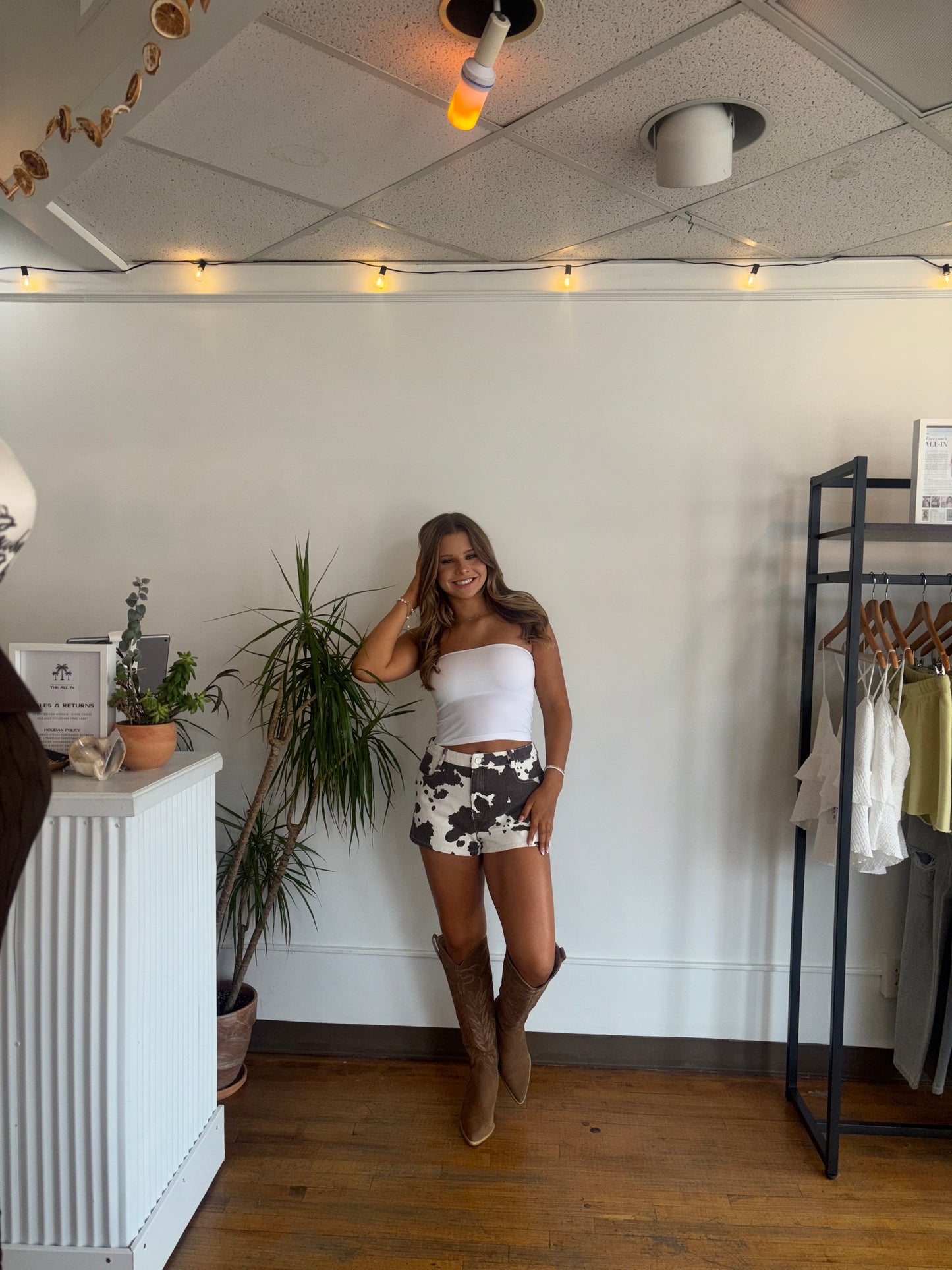 Cow Print Shorts