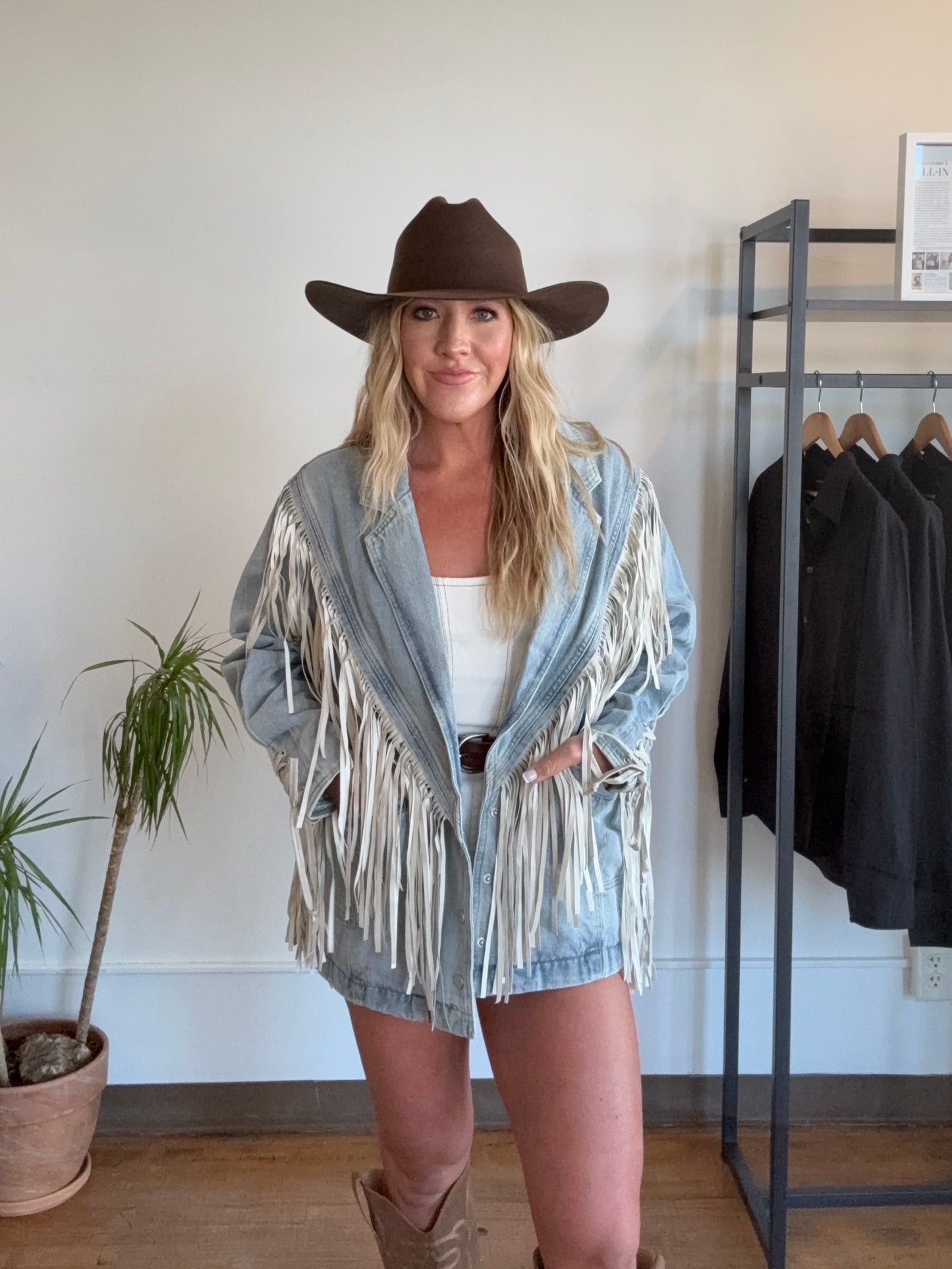 Fringed Denim Jacket