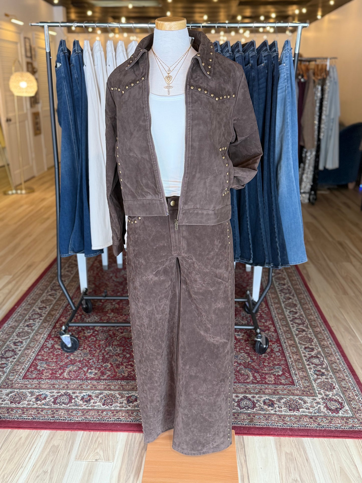 Studded Suede Jacket