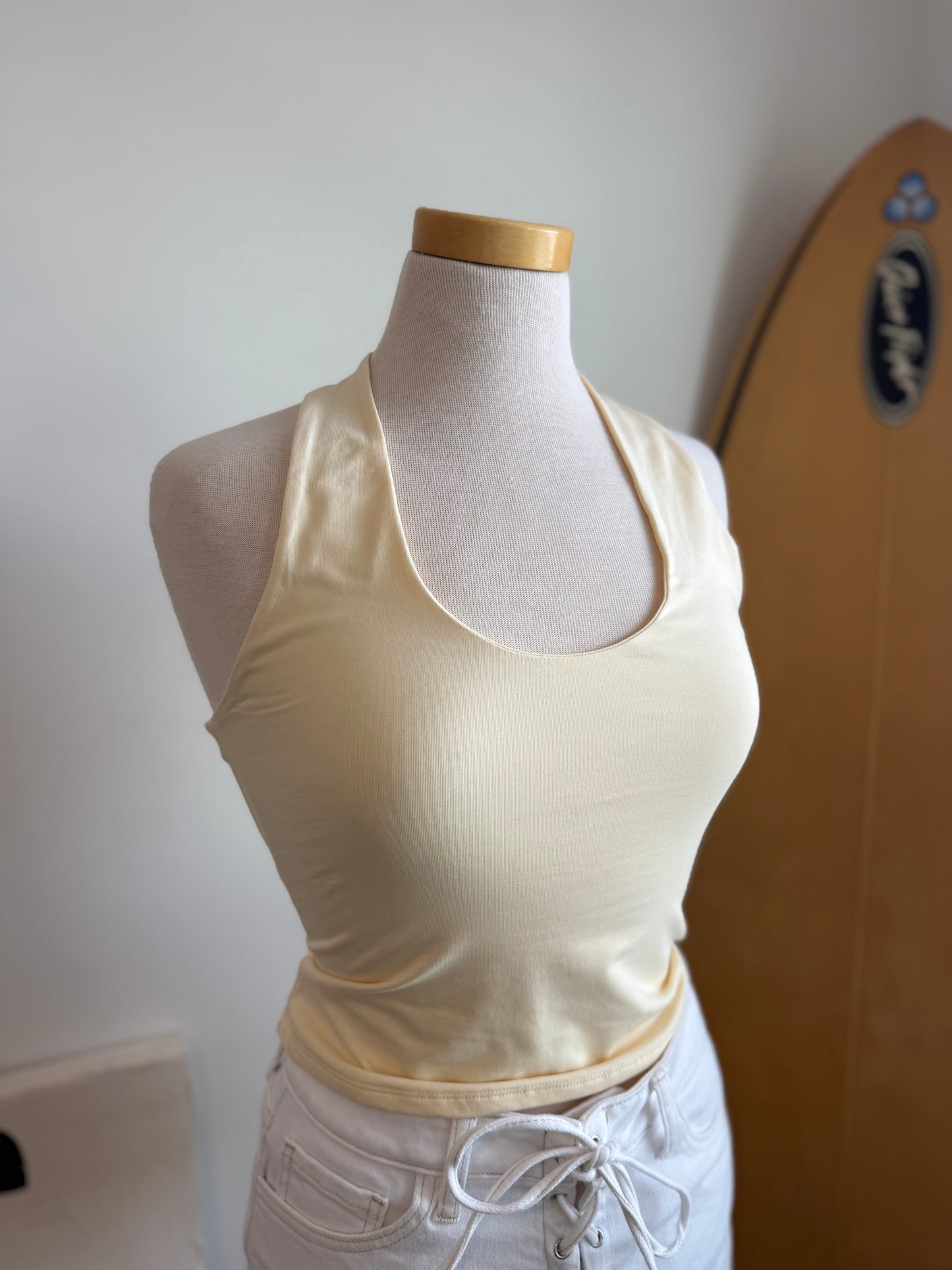 Sunny Yellow Halter Top