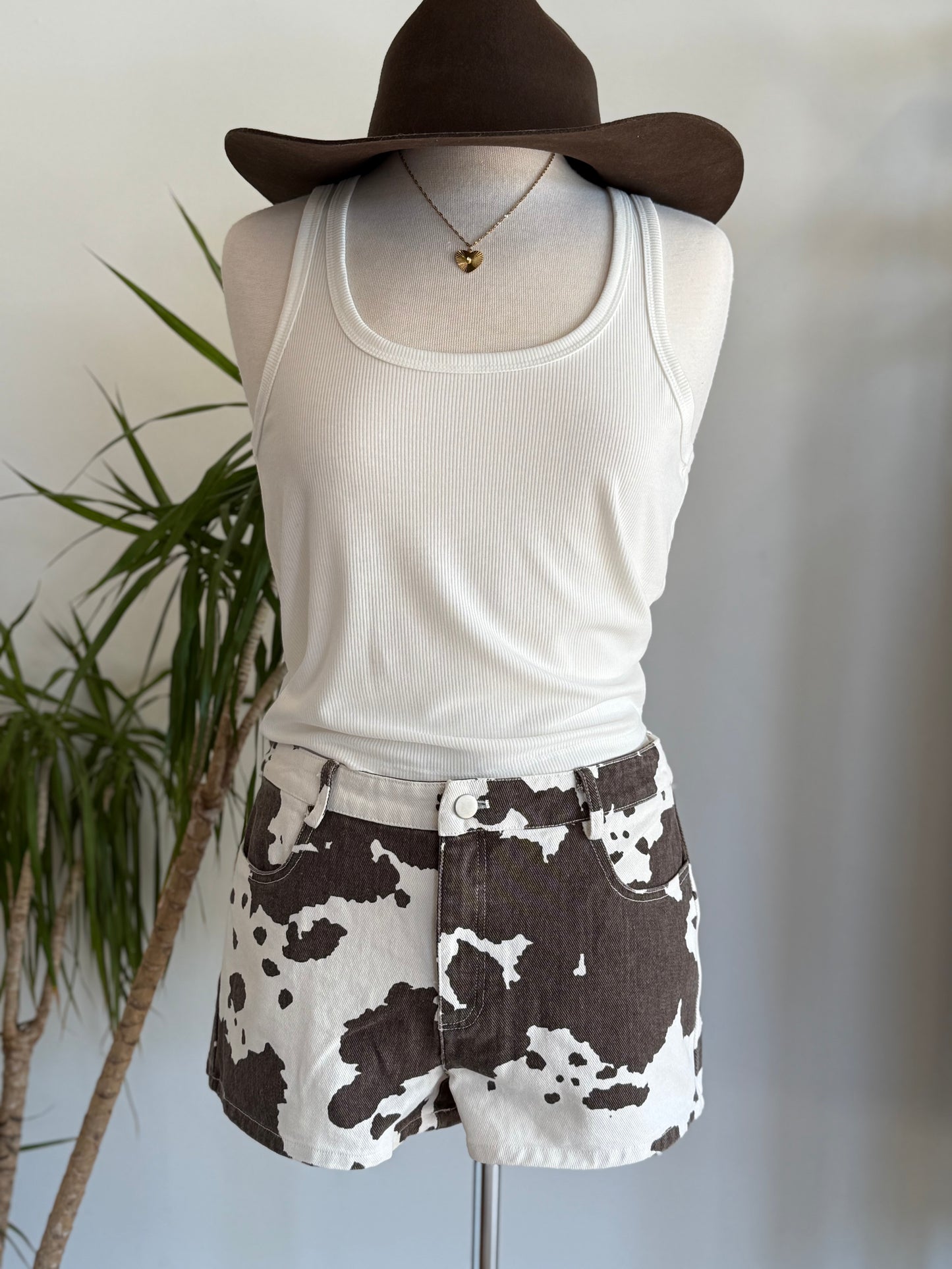Cow Print Shorts