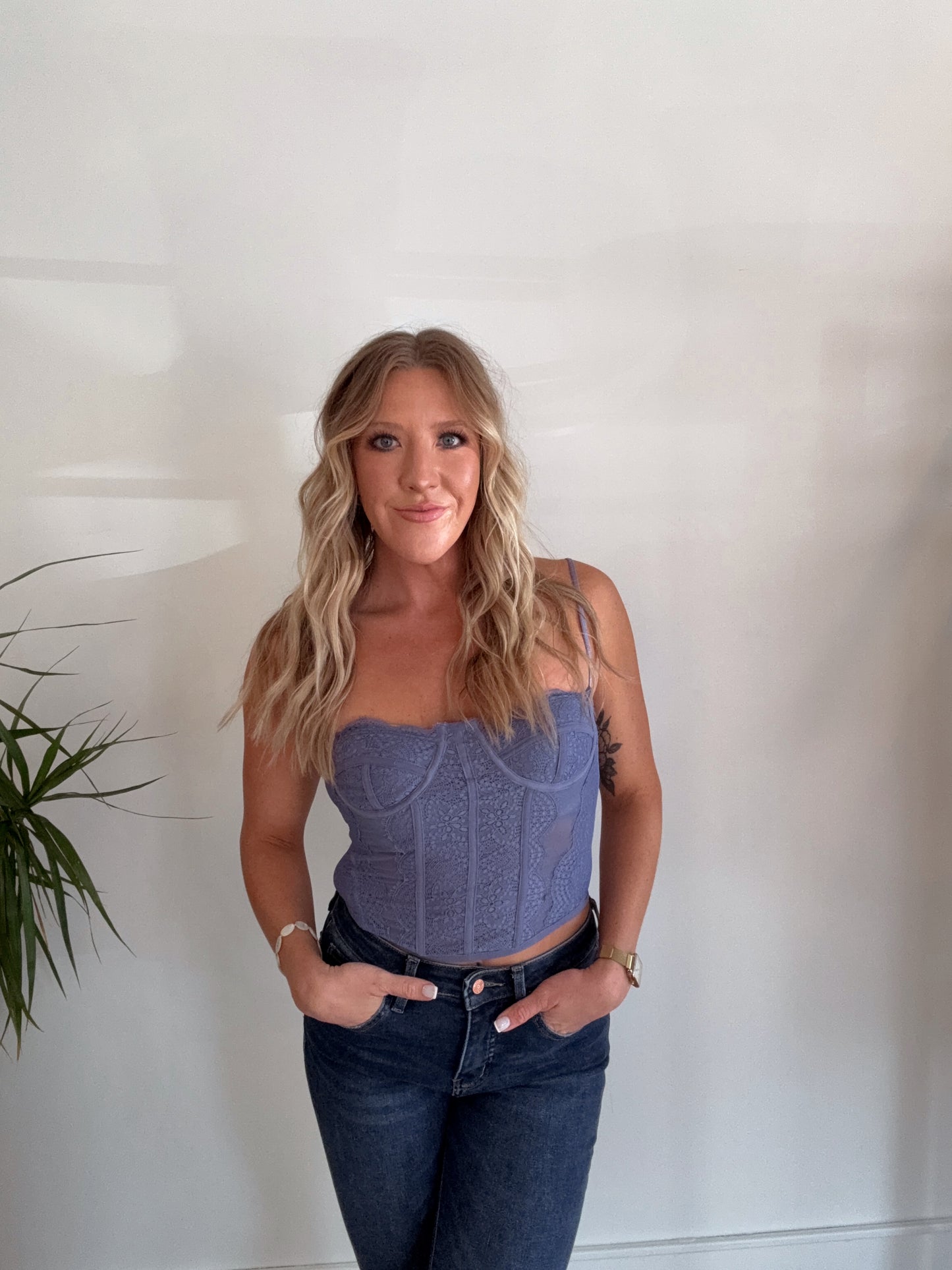Lavender Corset Top
