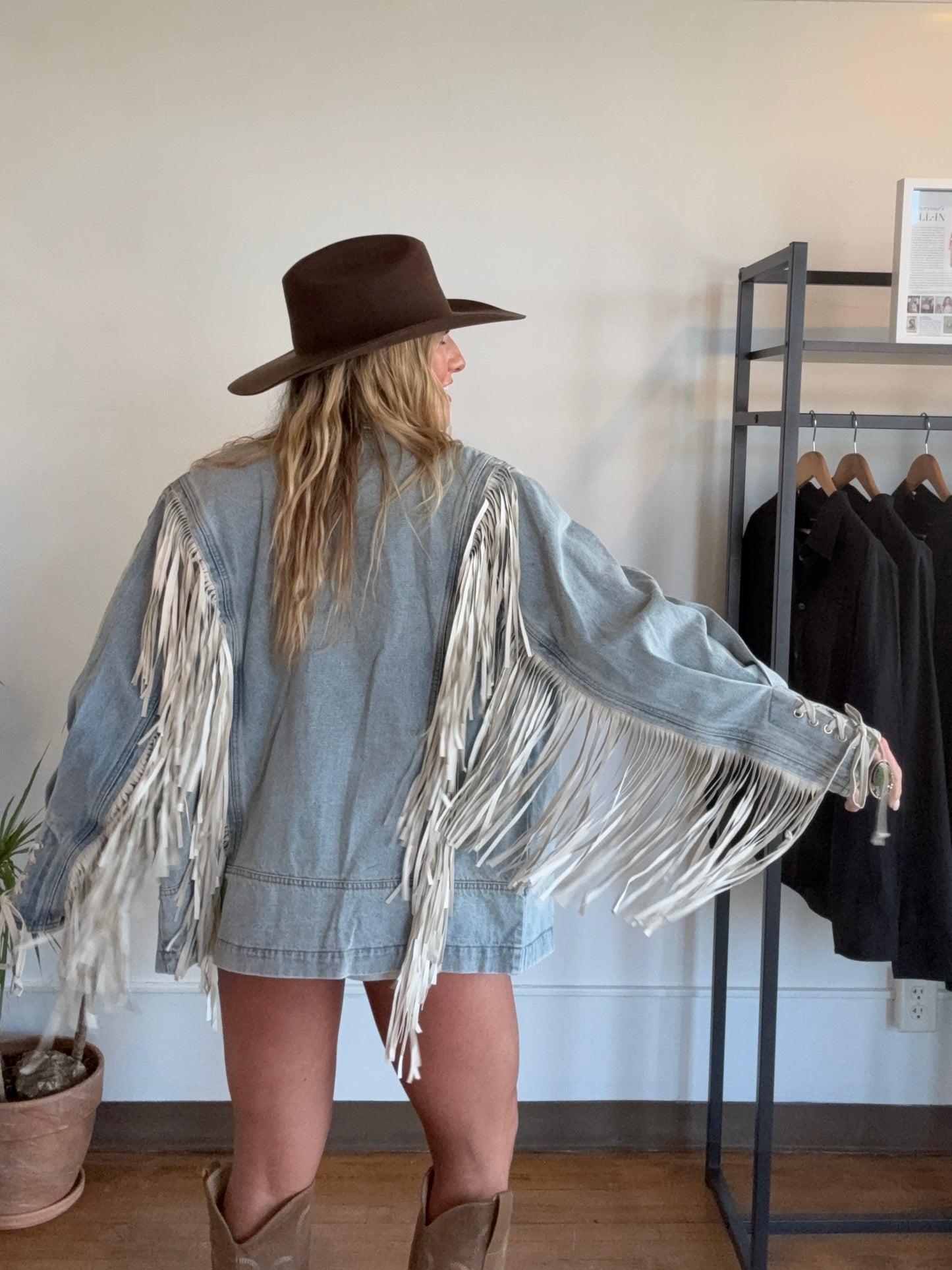 Fringed Denim Jacket