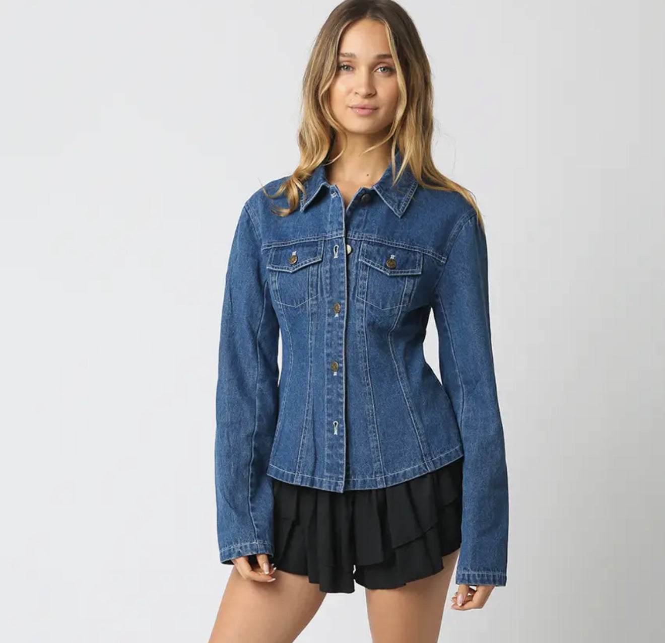 Mareli Fitted Denim Shirt