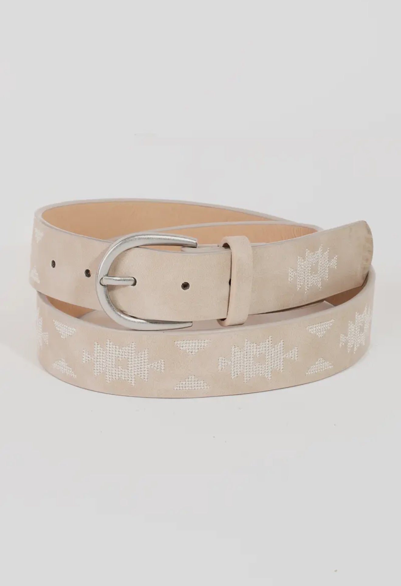 Western Boho Embroidered Pattern Belt