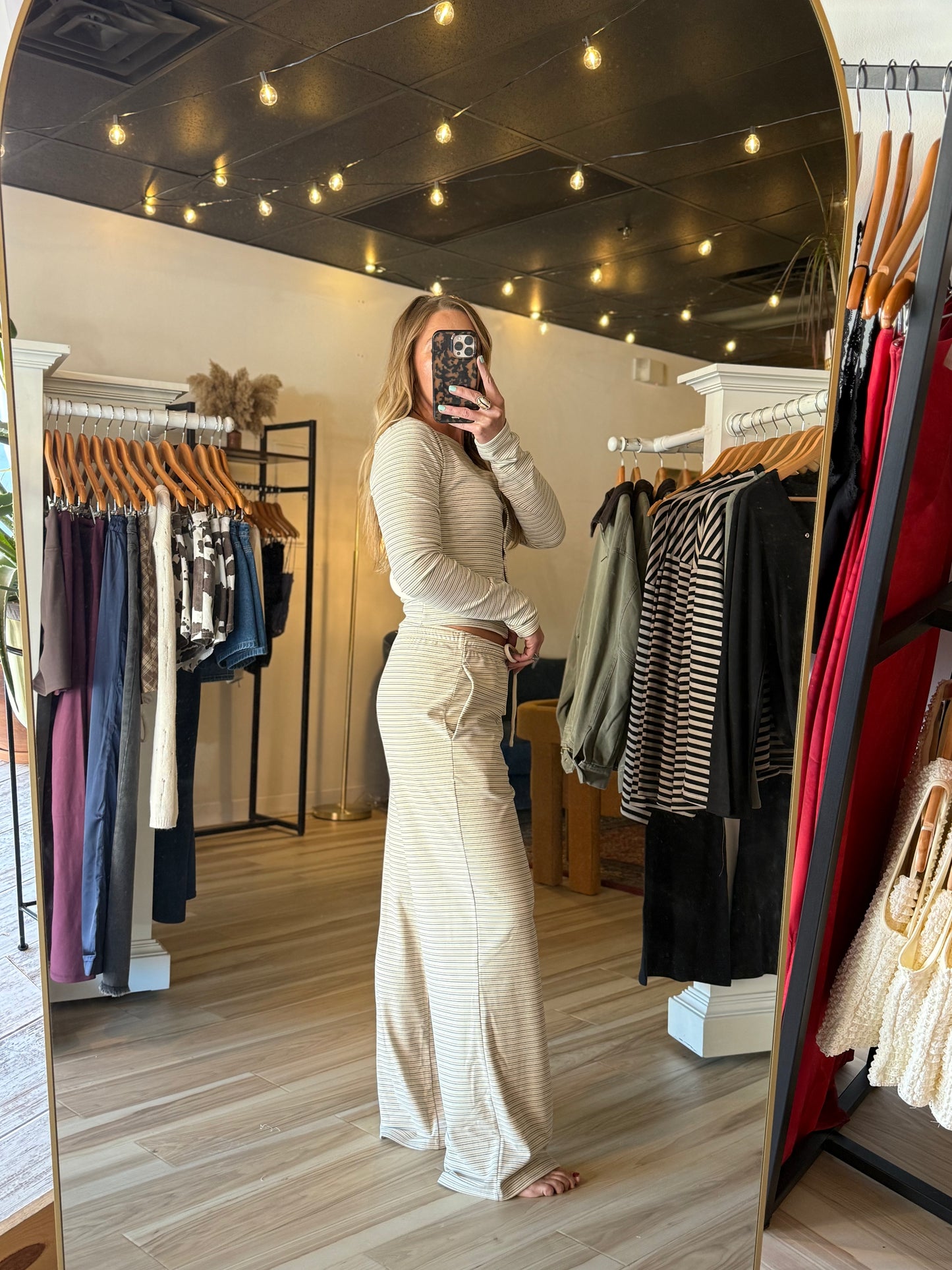 Finley Striped Drawstring Pants