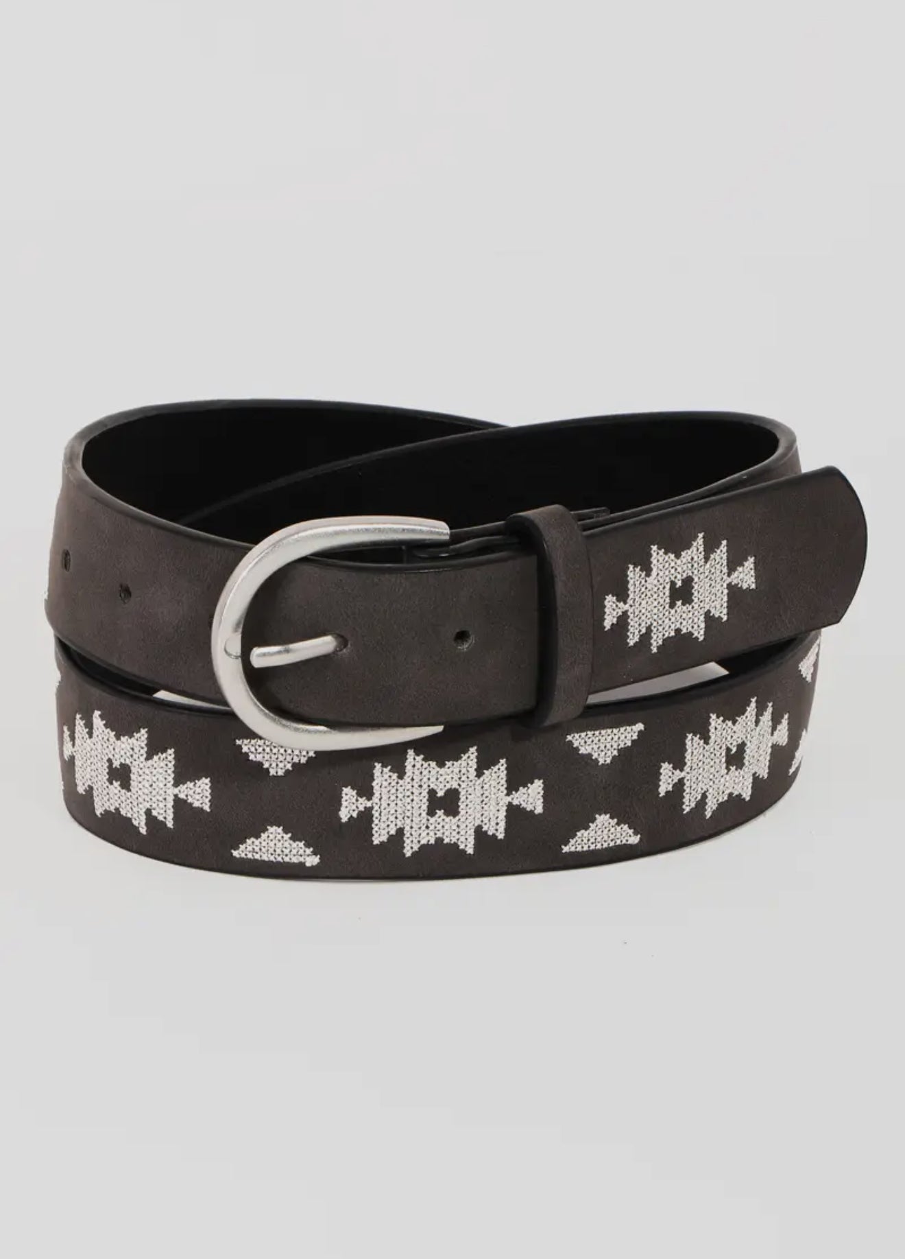 Western Boho Embroidered Pattern Belt