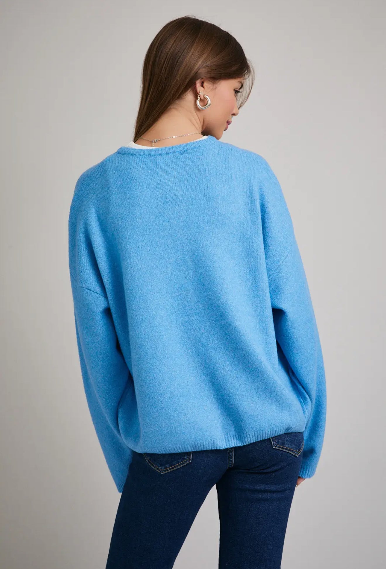 Blue Sweater Cardigan