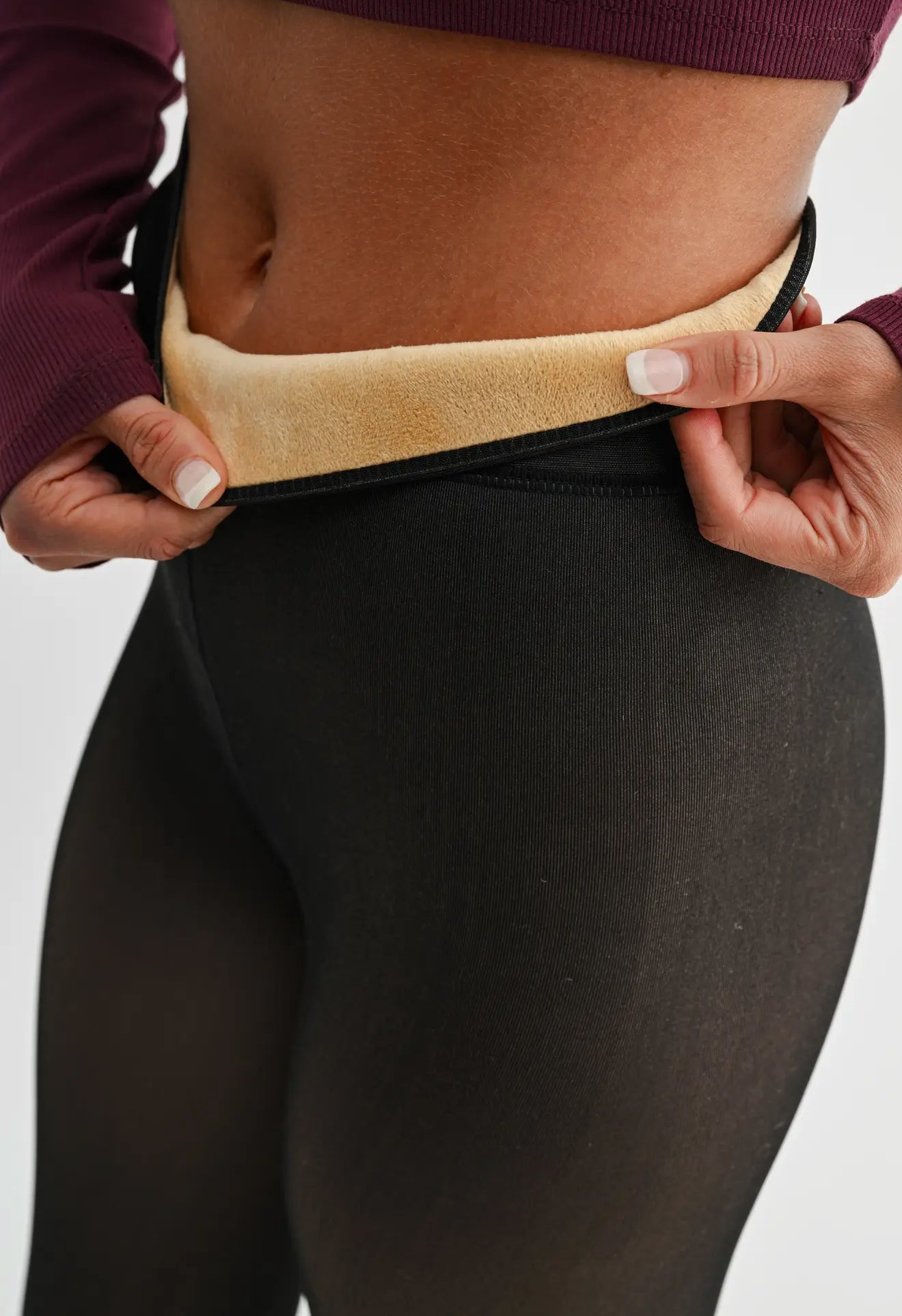 Fur Lined High Waisted Tights