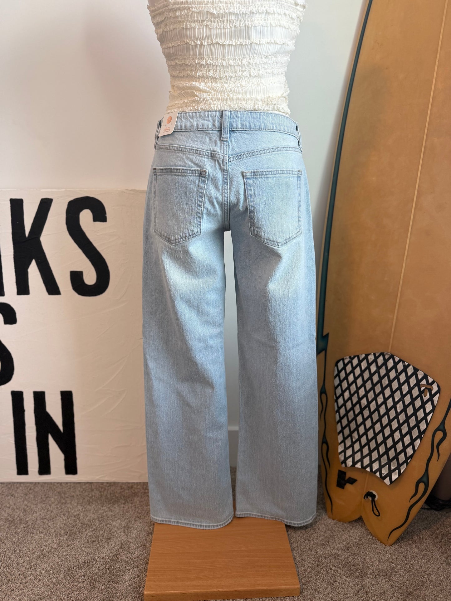 Low Rise Studded Baggy Jean