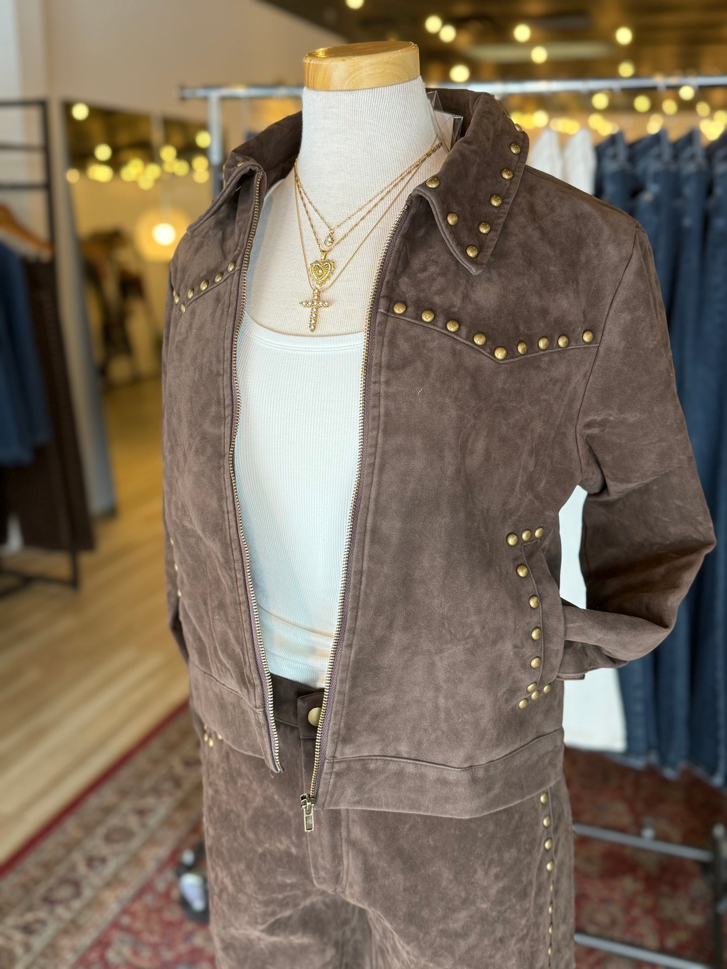 Studded Suede Jacket