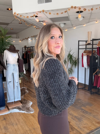 Confetti Button-Front Cardigan Sweater