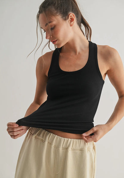 Slim Fit Scoop Neck Tank Top