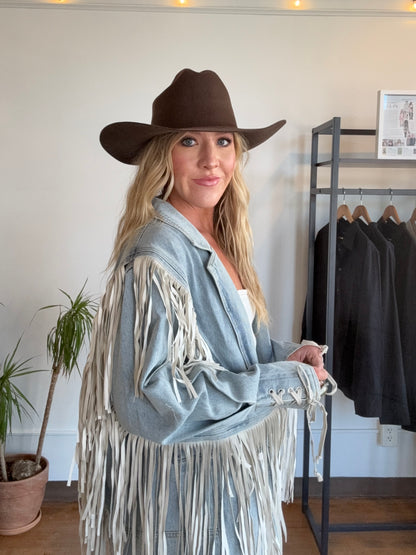 Fringed Denim Jacket
