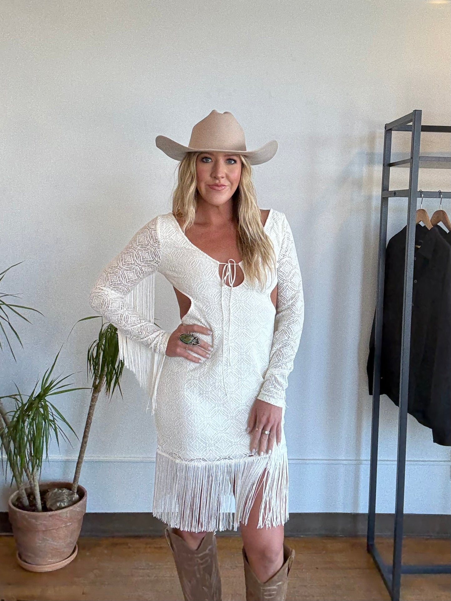 Western Boho Fringe Dress