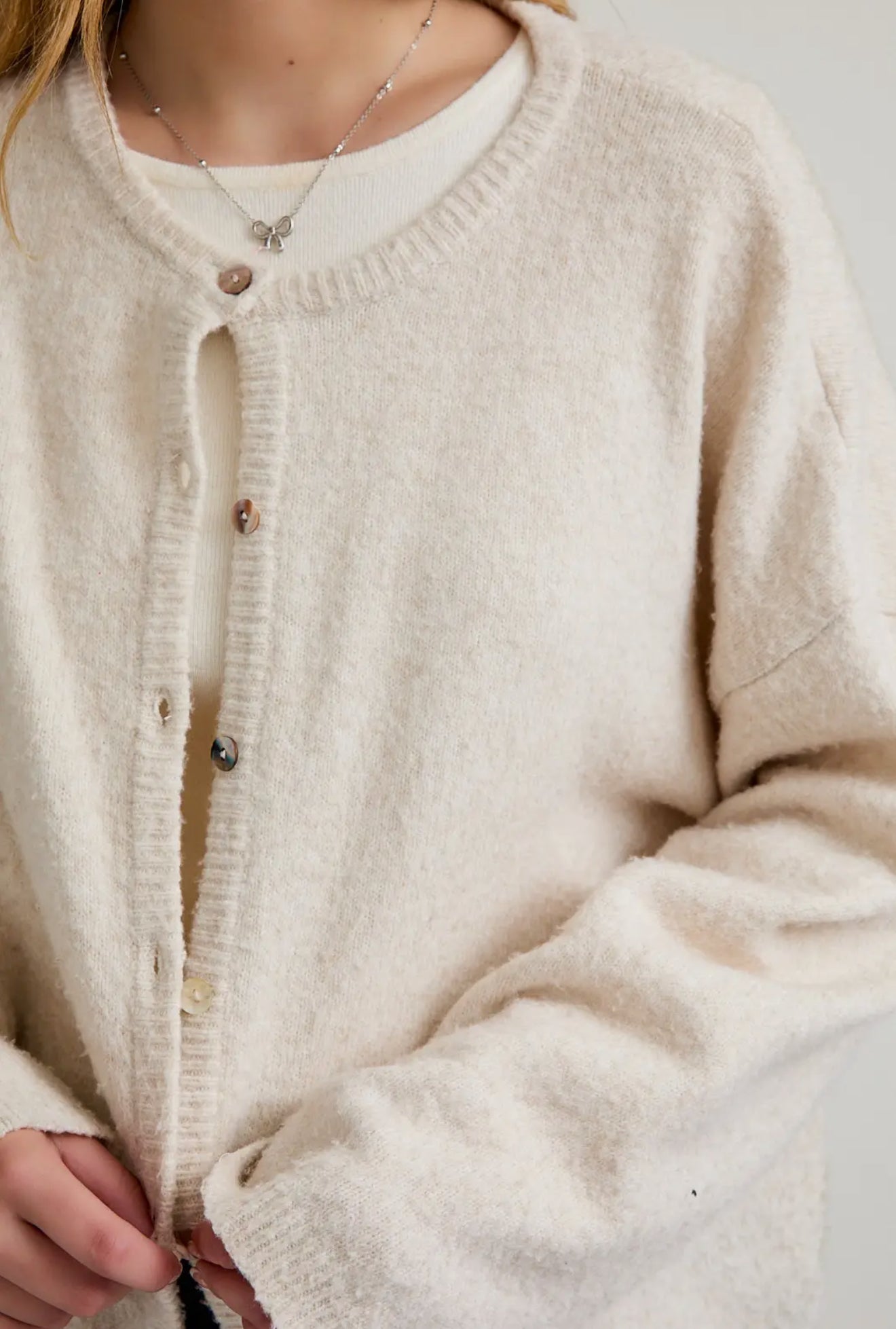 Ivory Sweater Cardigan