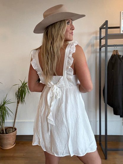 Delaney Sleeveless Ruffle Baby Doll Dress