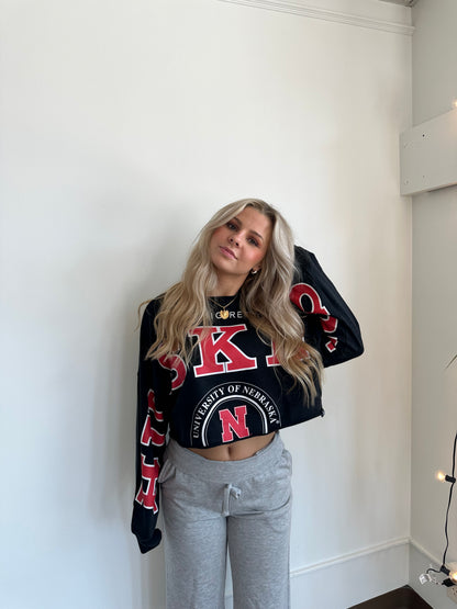 Nebraska Cropped Sweatshirt