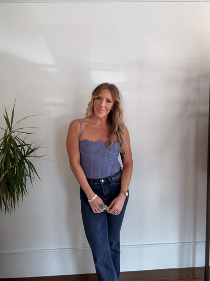 Lavender Corset Top