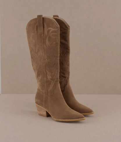 Samara Brown Suede Western Boot