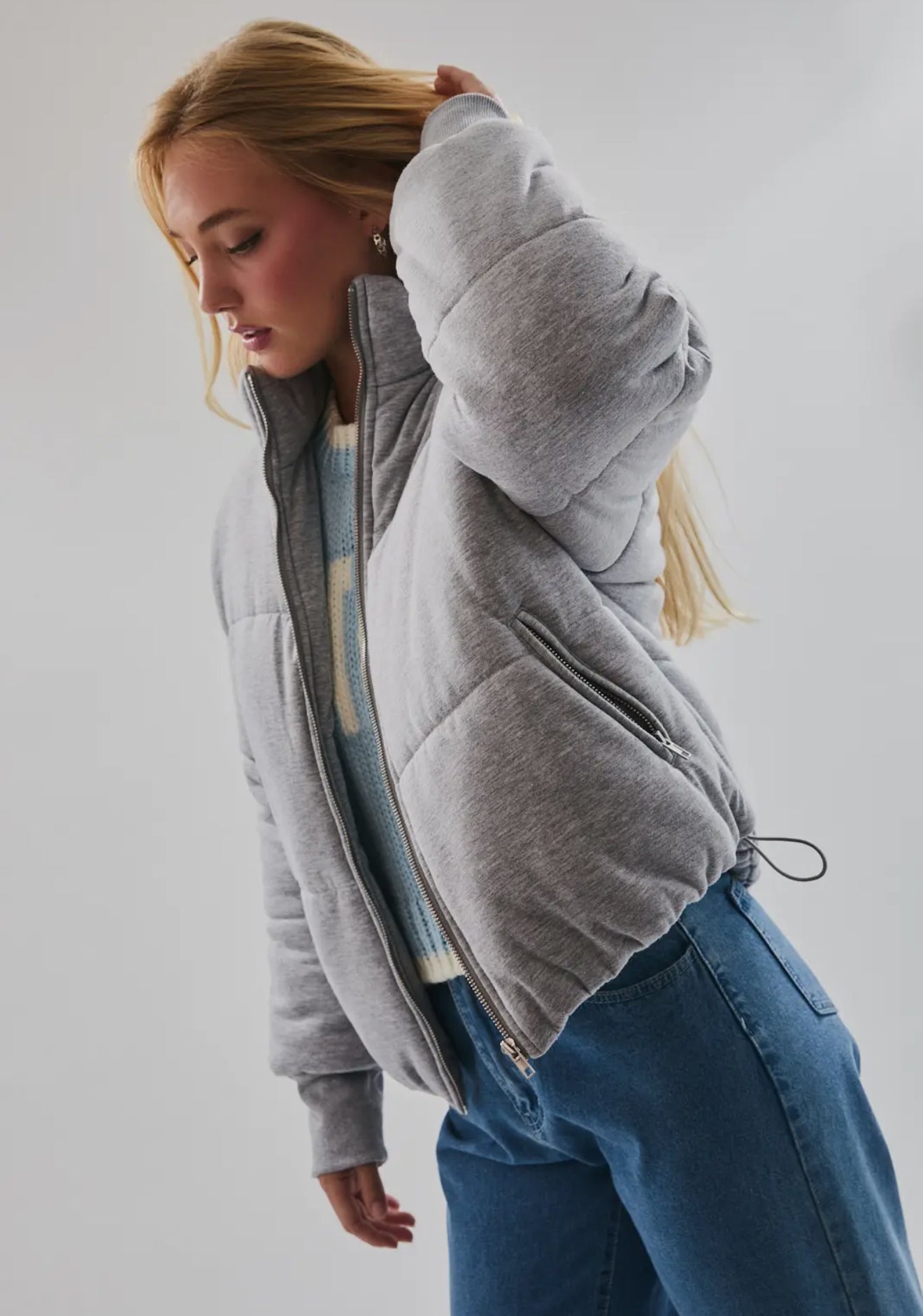 Jersey Puffer Jacket