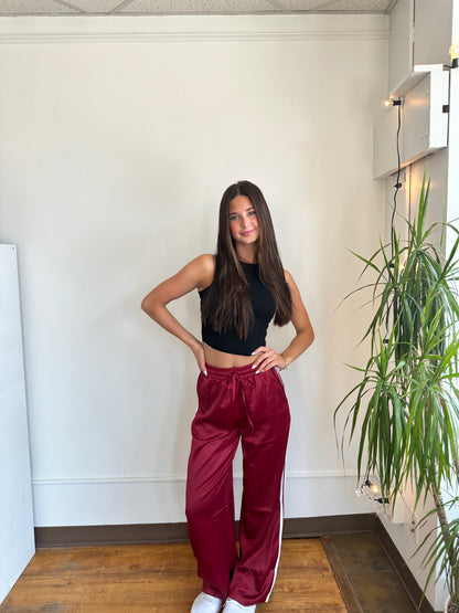 Garnet Luxe Track Pants