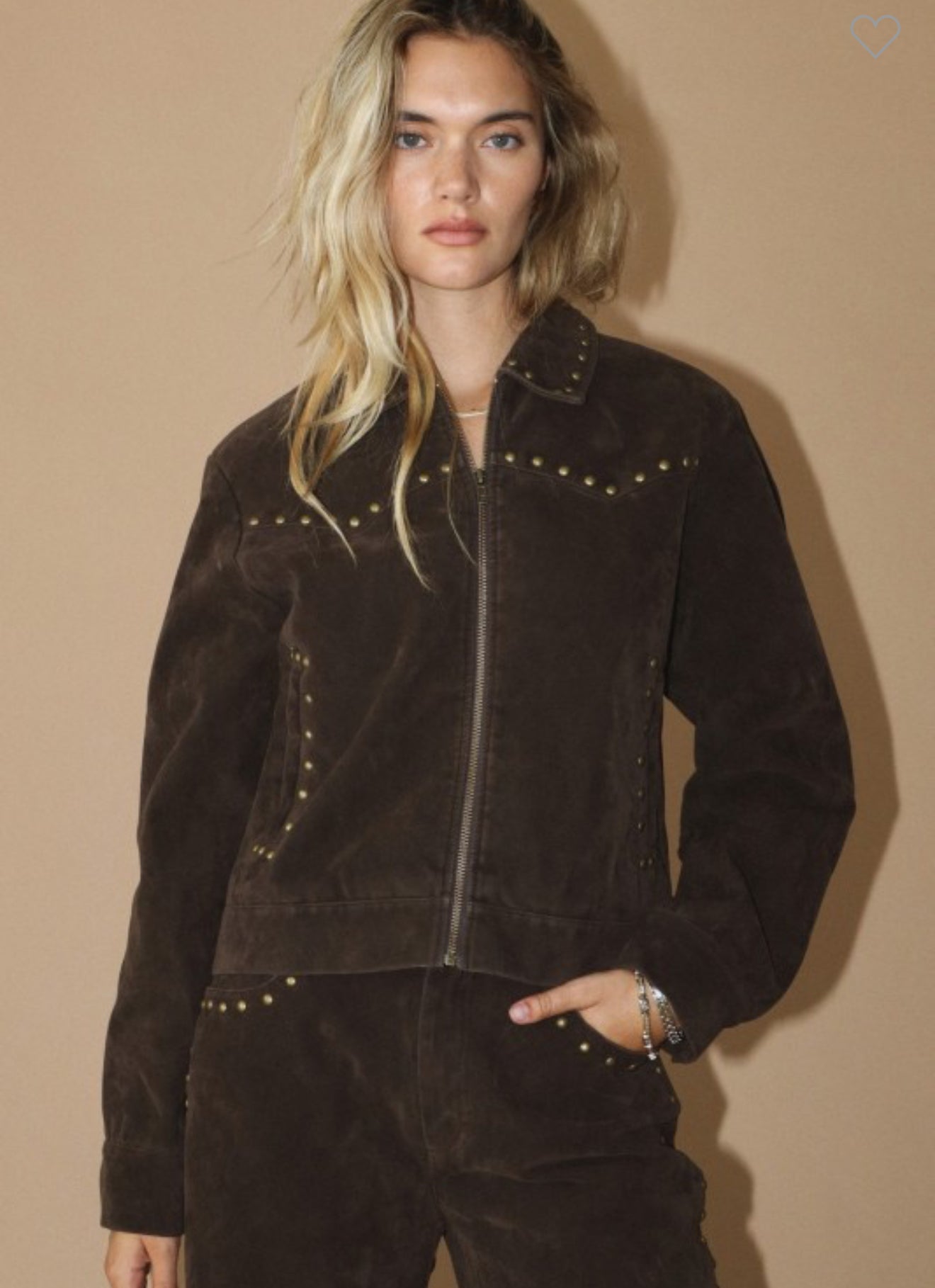 Studded Suede Jacket