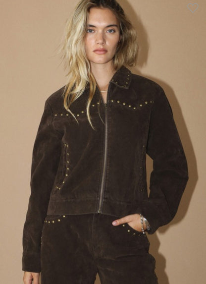 Studded Suede Jacket