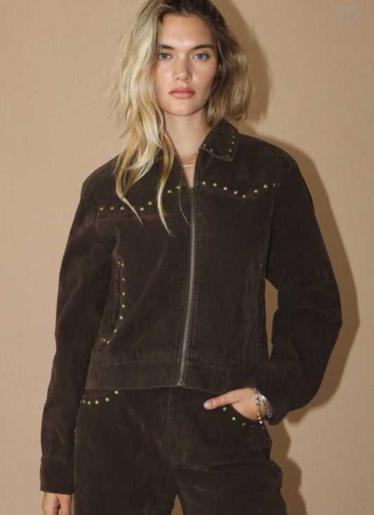 Studded Suede Jacket