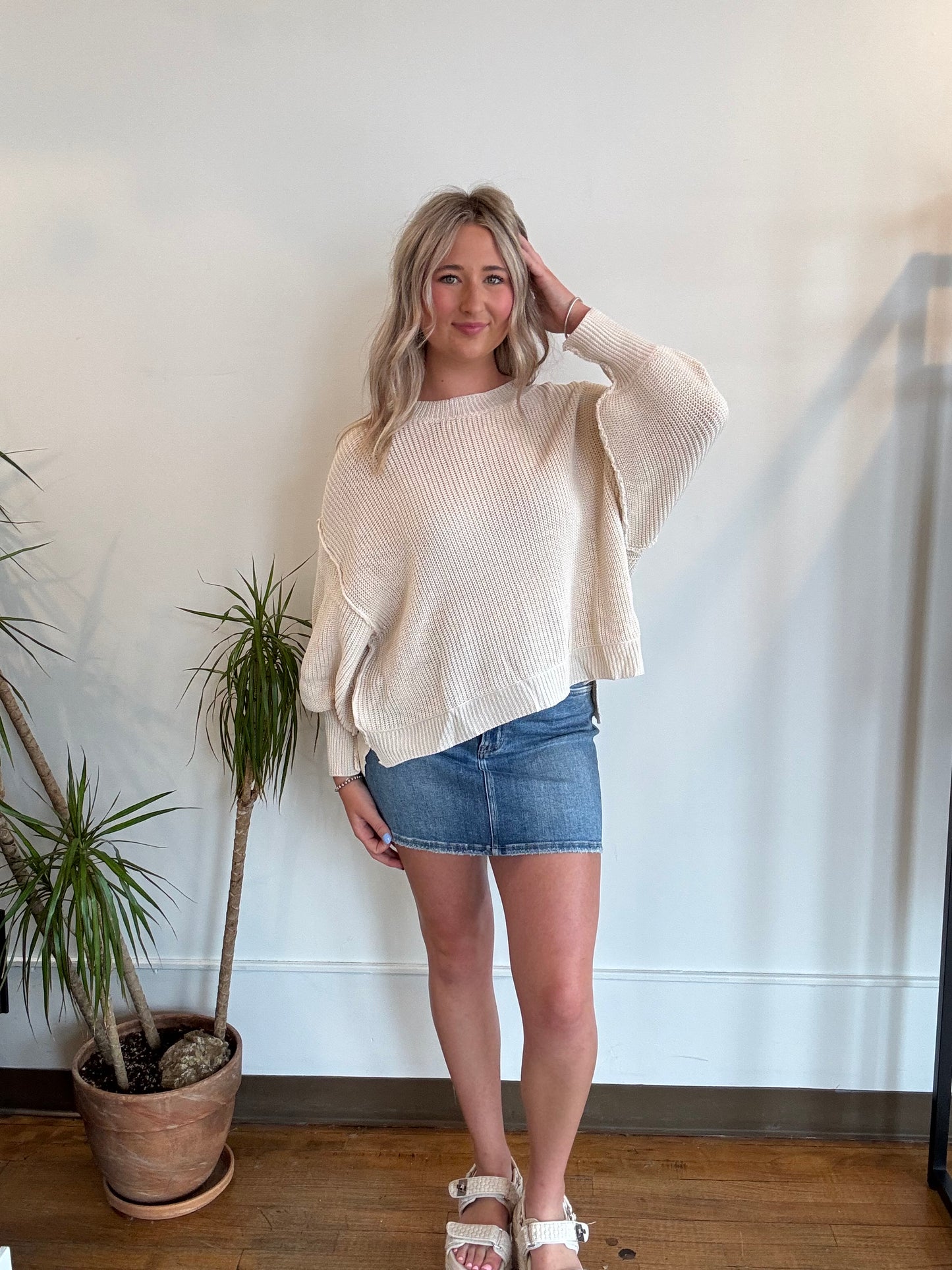 Cream Everyday  Sweater