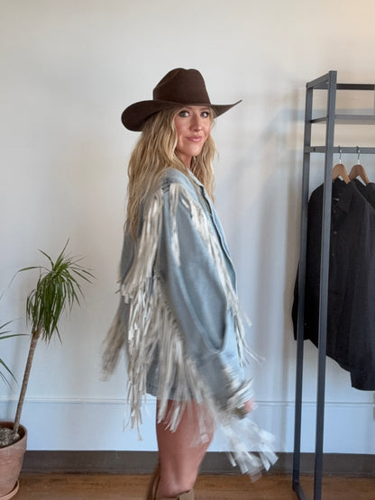 Fringed Denim Jacket