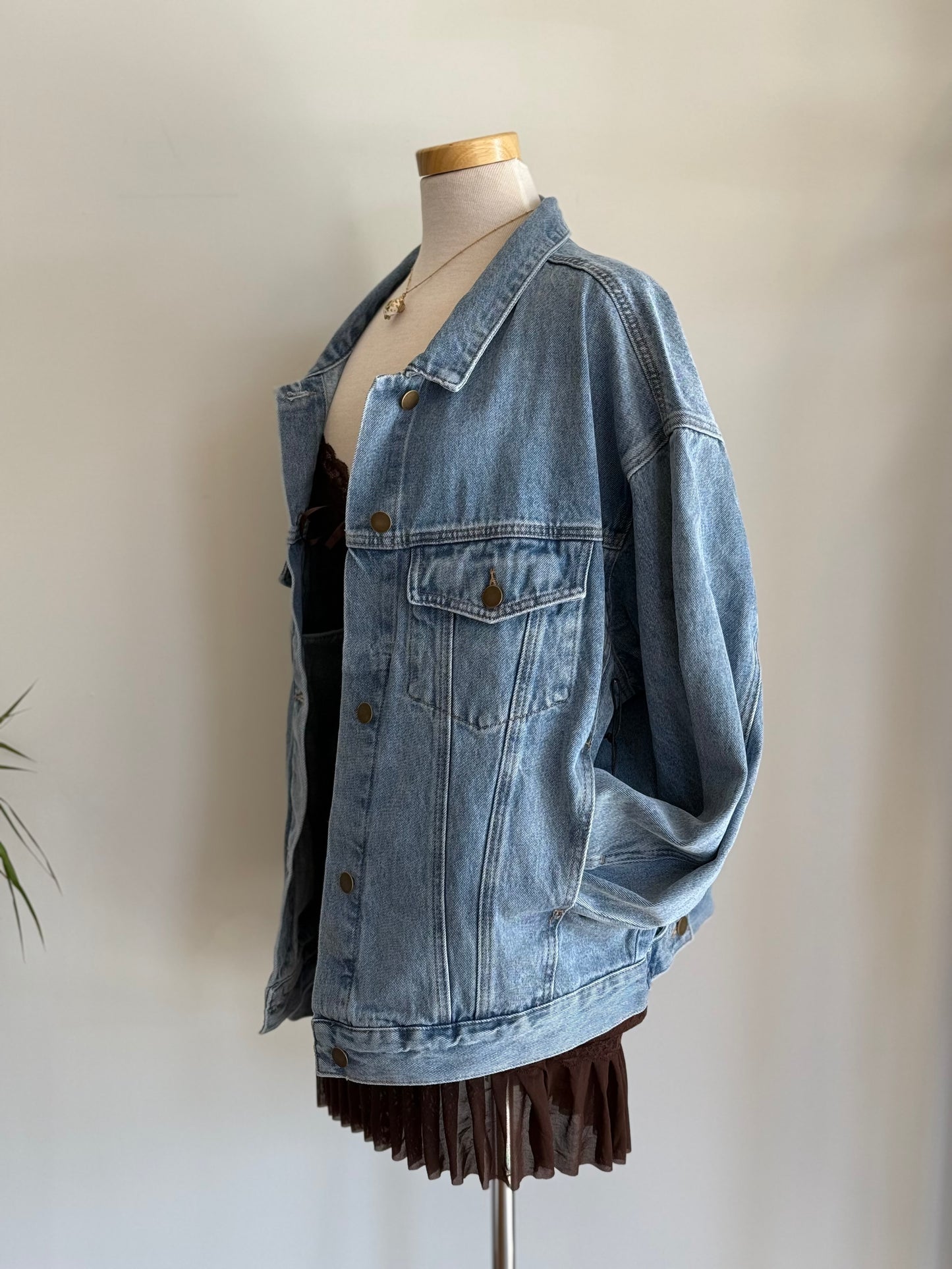 Backroads Boxy-Cut Denim Jacket