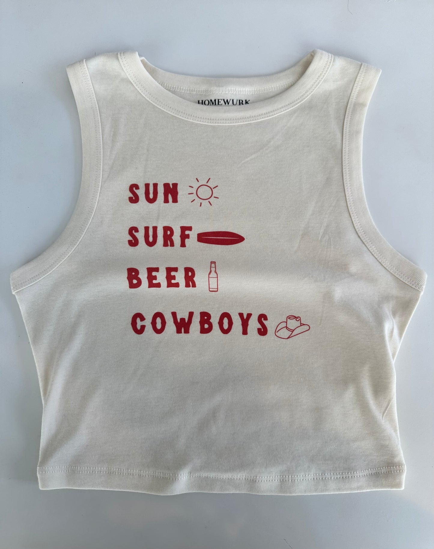 Surf Sun Beer Cowboys Tank