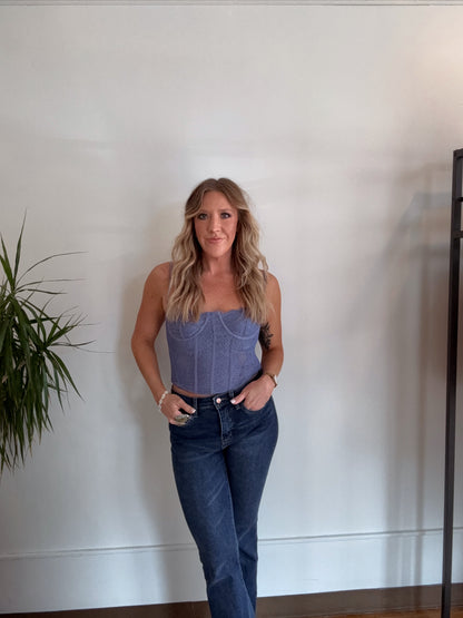 Lavender Corset Top