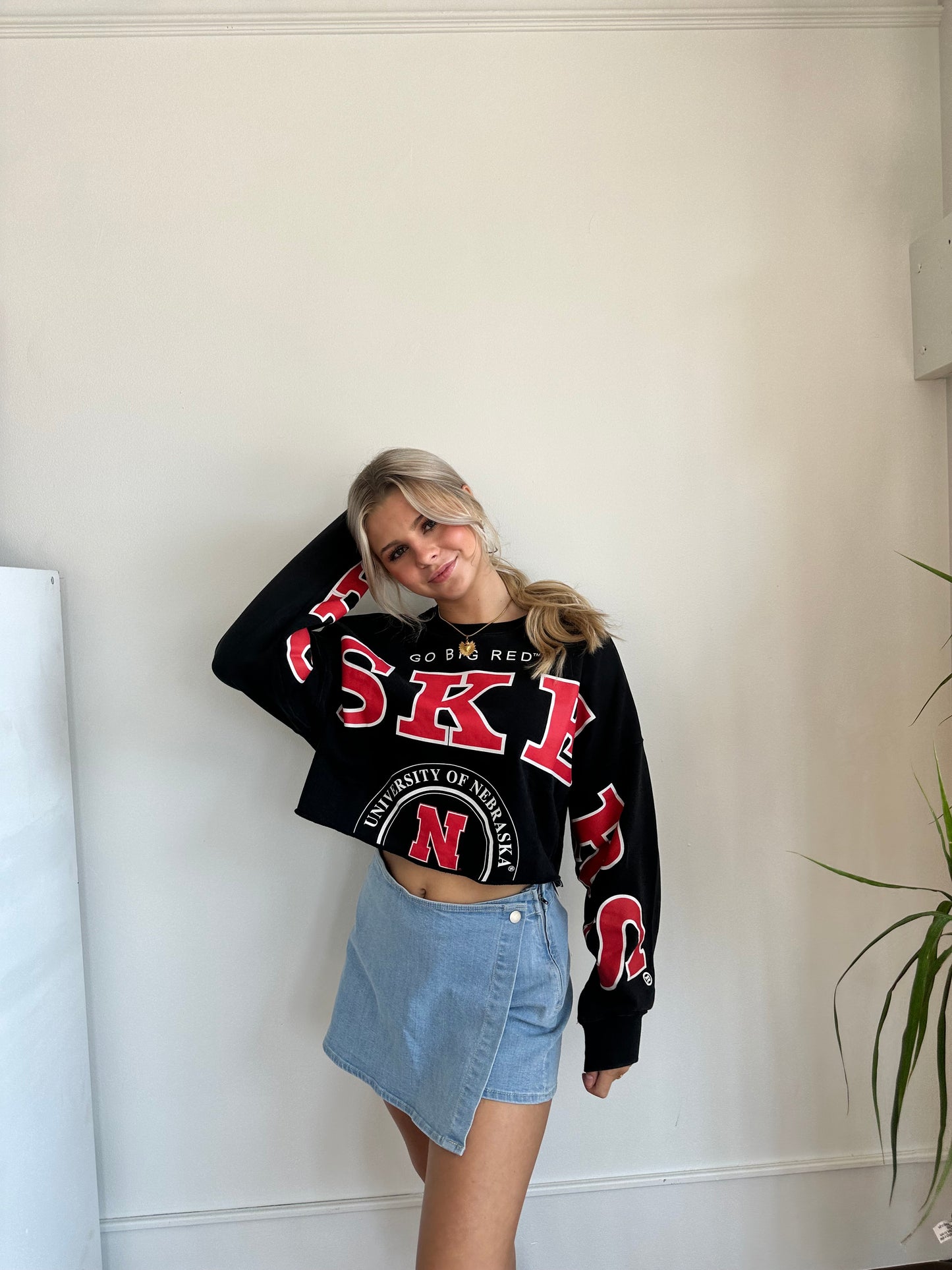 Nebraska Cropped Sweatshirt