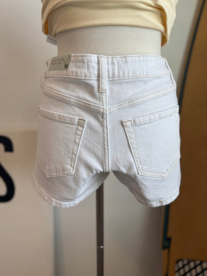 Lace Up Denim Micro Short