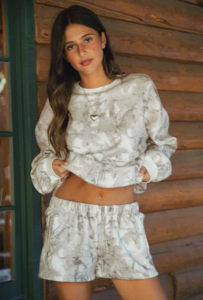Woodland Camo Lounge Fleece Short