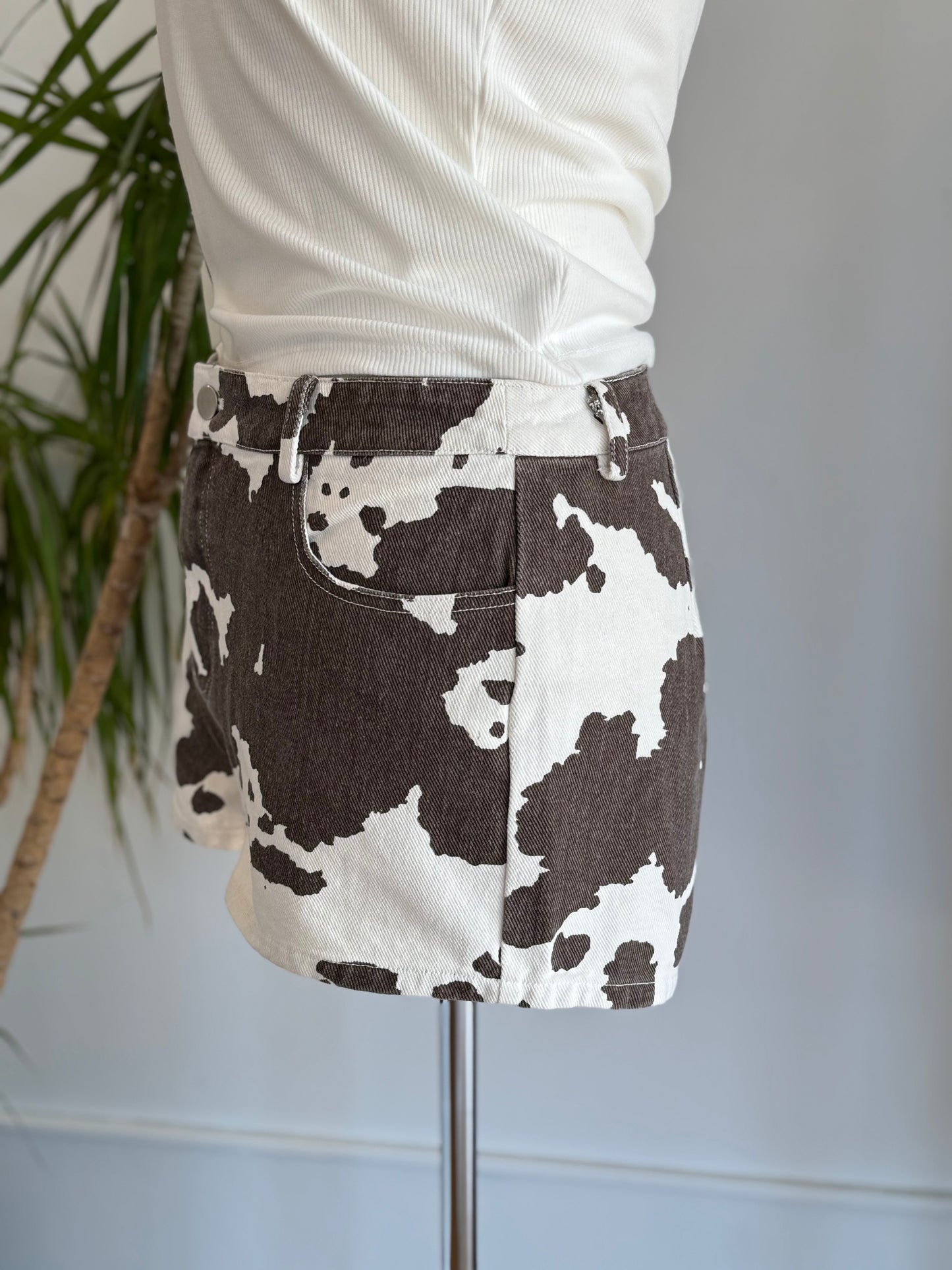 Cow Print Shorts