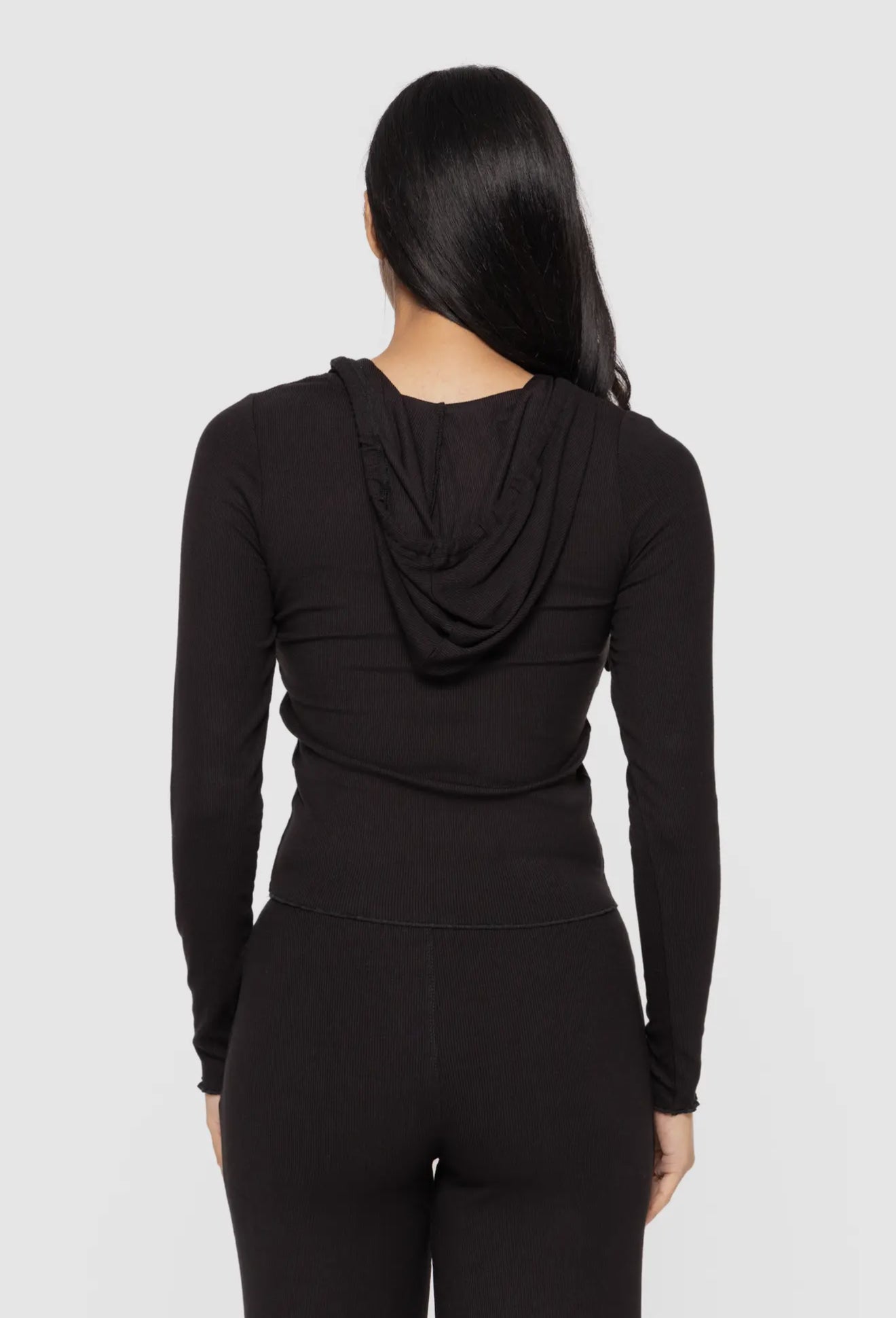 Bamboo Blend Long Sleeve Henley Hoodie