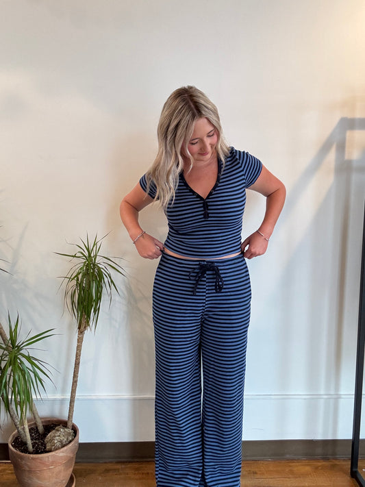 Pacific Stripe Lounge Top