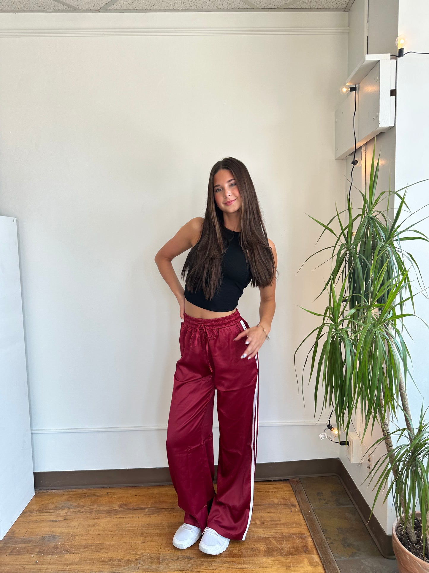 Garnet Luxe Track Pants