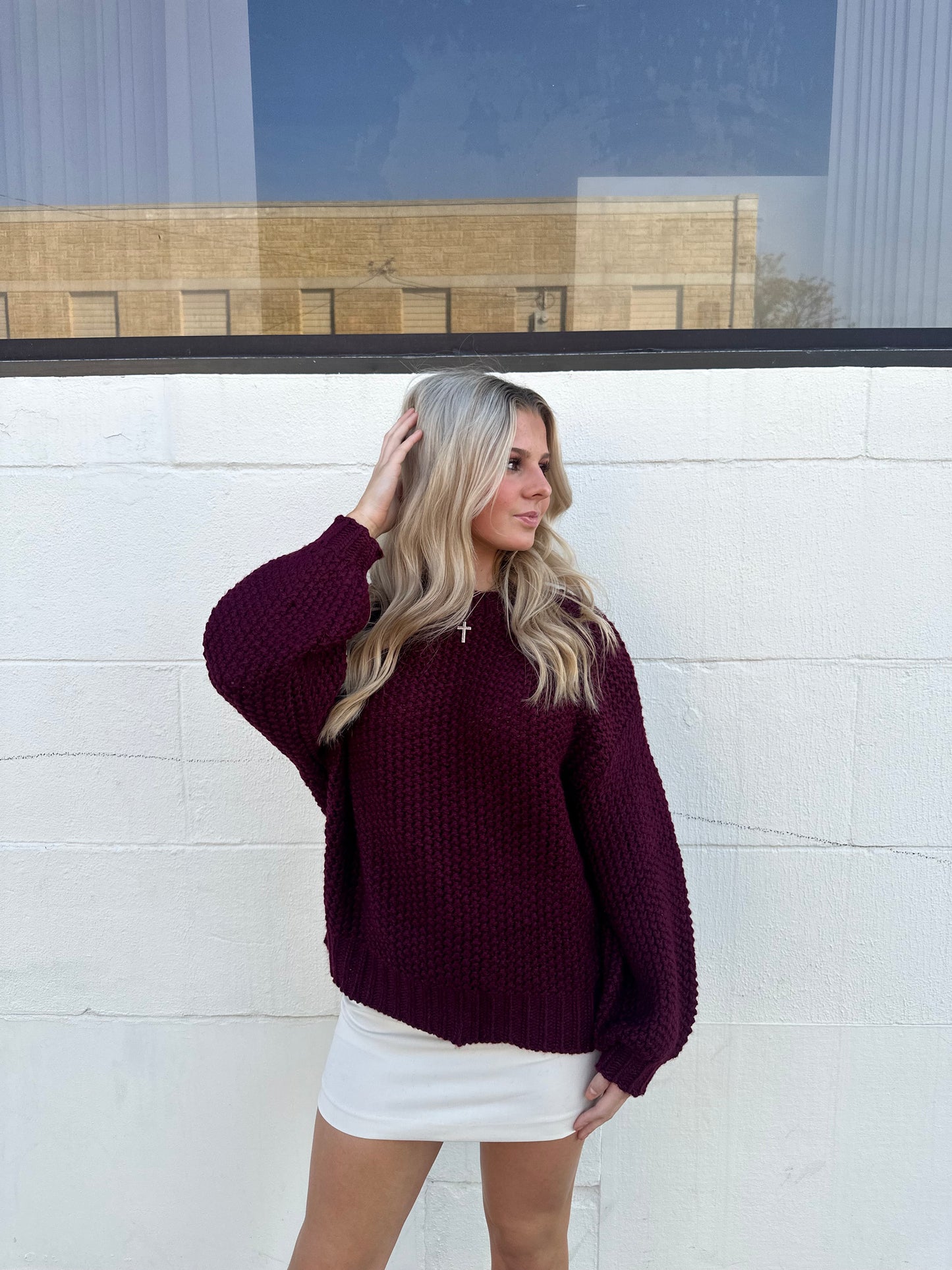 Prue Burgundy Sweater