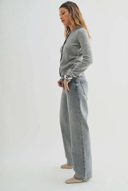 Tinted Relaxed Straight Leg Jean