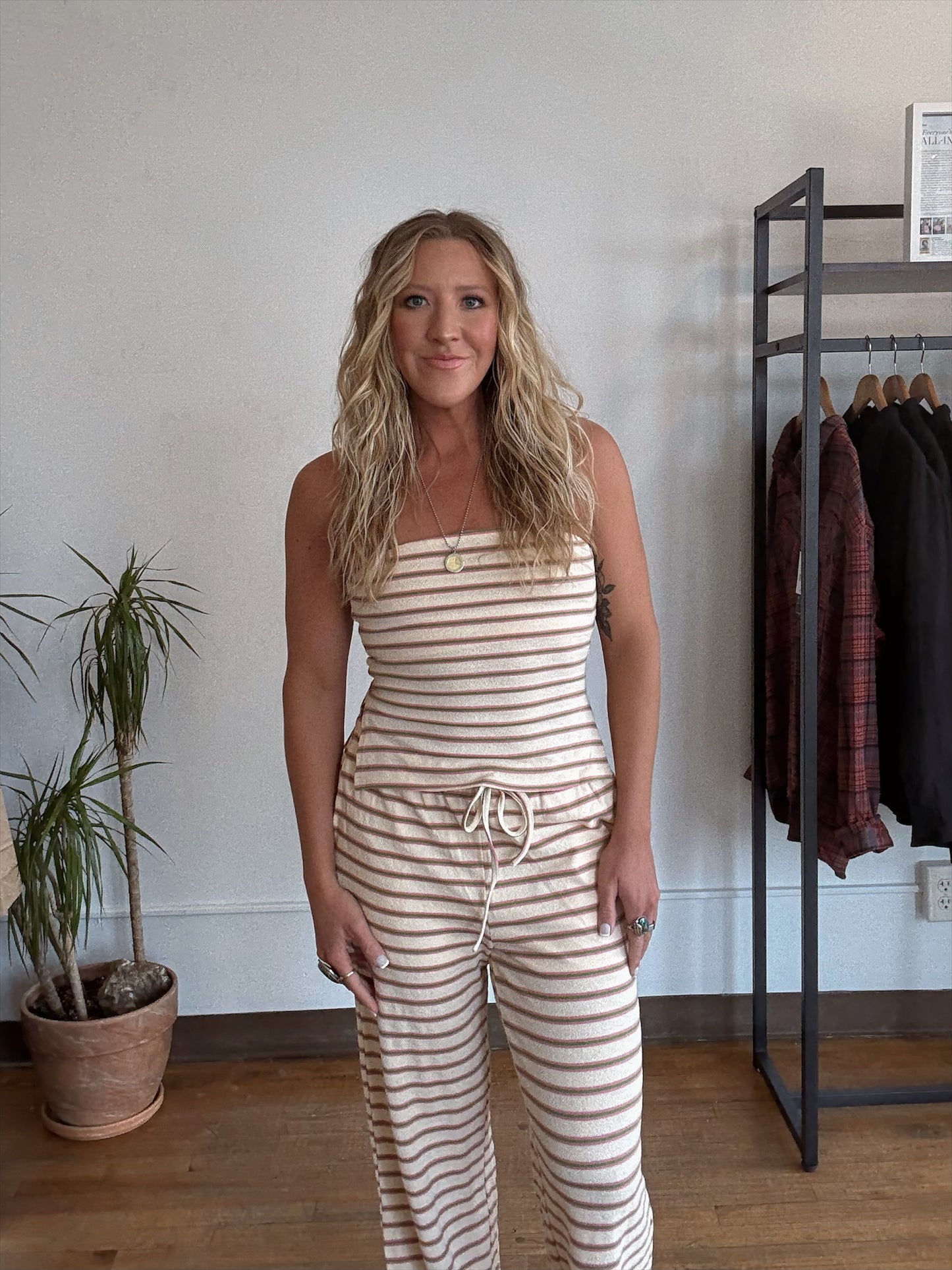 Tideley Striped Tube Top