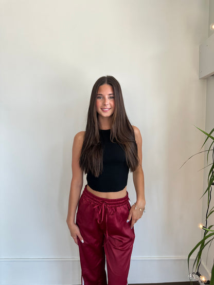 Garnet Luxe Track Pants