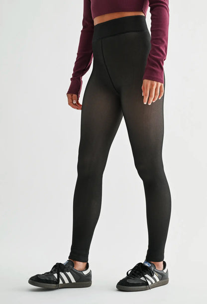 Fur Lined High Waisted Tights