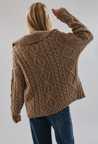 Parker Oversized Cardigan – Beige